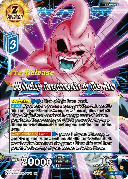 Majin Buu, Transformation to True Form BT25-038 Uncommon