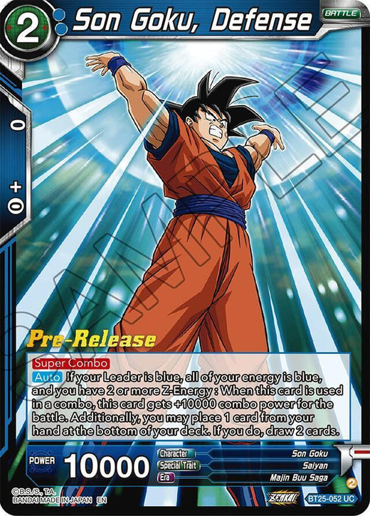 Son Goku, Defense BT25-052 Uncommon
