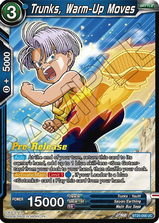 Trunks, Warm-Up Moves BT25-056 Uncommon