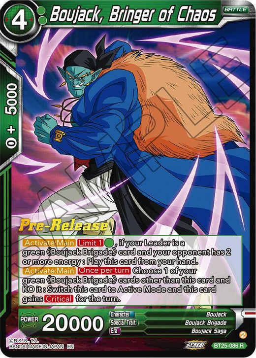 Boujack, Bringer of Chaos BT25-086 Rare Foil