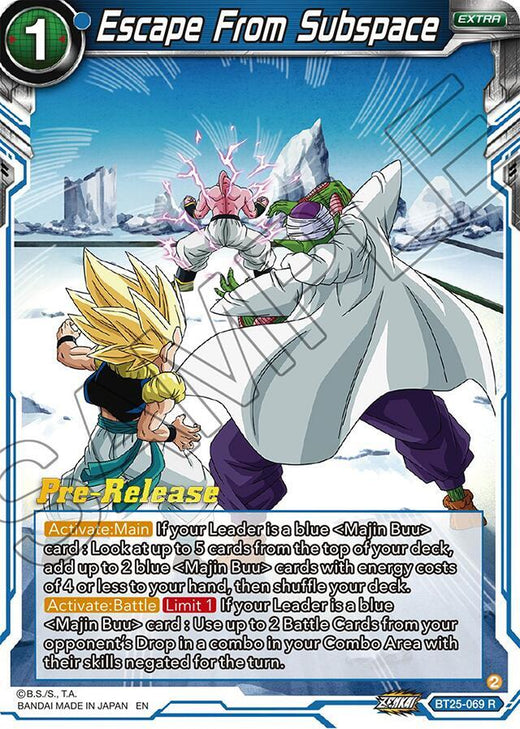 Escape From Subspace BT25-069 Rare Foil