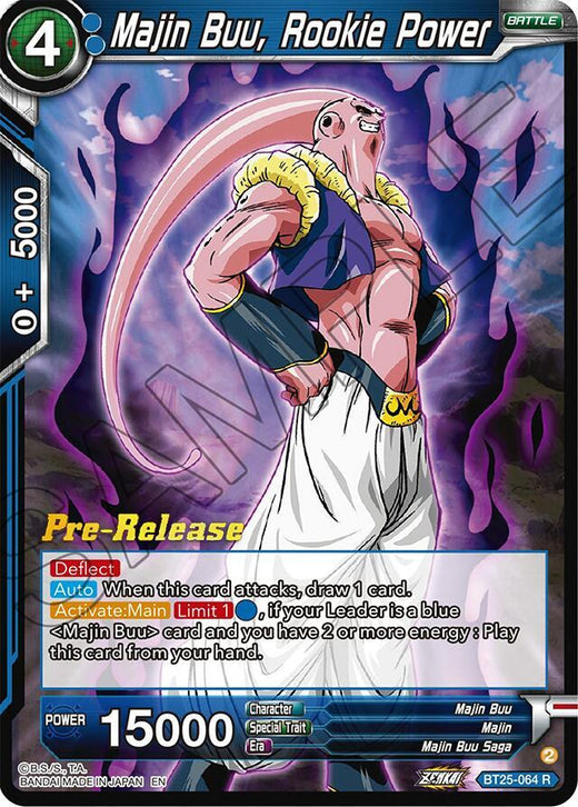 Majin Buu, Rookie Power BT25-064 Rare Foil