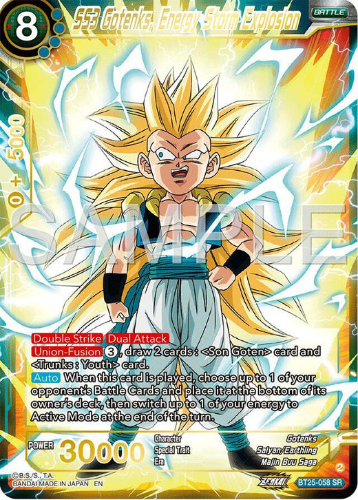 SS3 Gotenks, Energy Storm Explosion BT25-058 Super Rare Foil