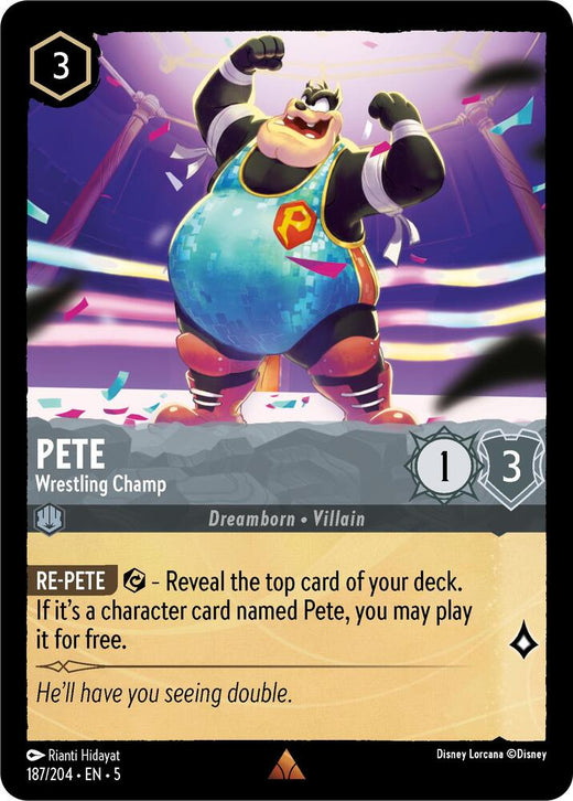 Pete - Wrestling Champ 187/204 Rare
