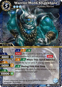 Warrior Monk Khakkhara | Strangers in the Sky | X Rare | Holofoil | #BSS05-086