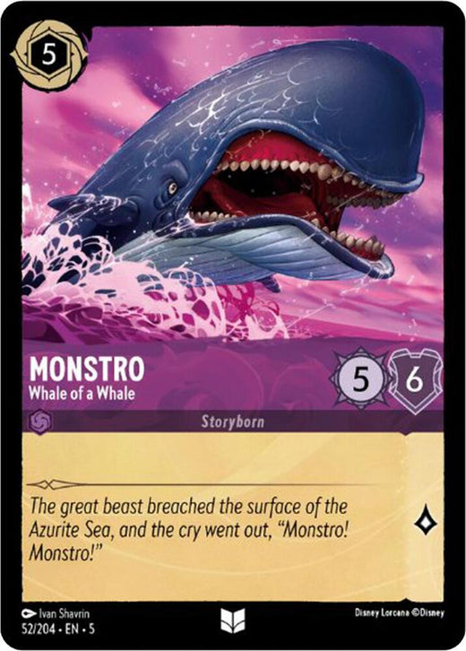 Monstro - Whale of a Whale 52/204 Uncommon