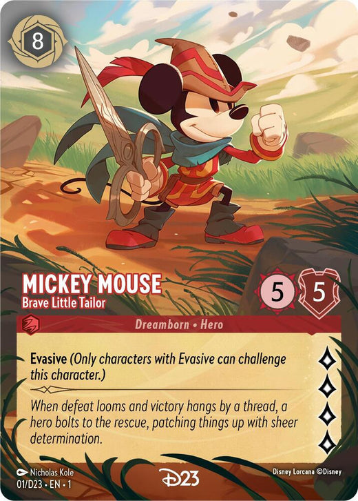 Mickey Mouse - Brave Little Tailor (Extended Art) 1 Promo Holofoil