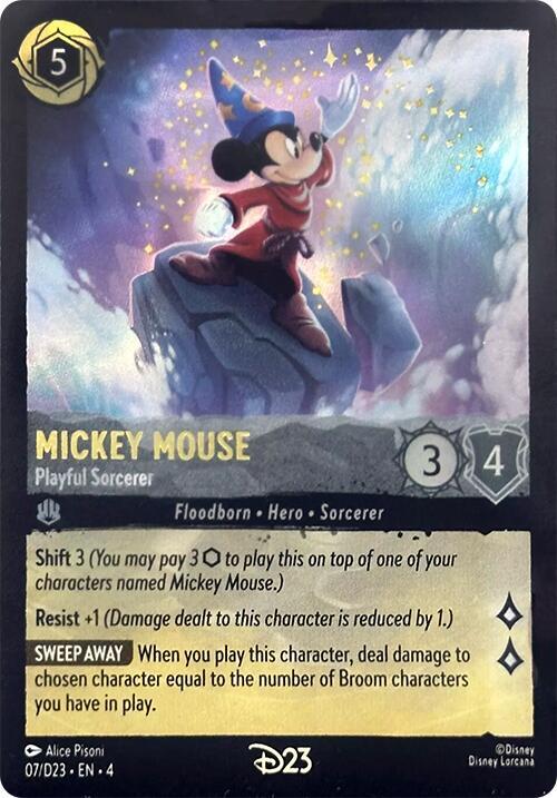 Mickey Mouse - Playful Sorcerer 7 Promo Holofoil