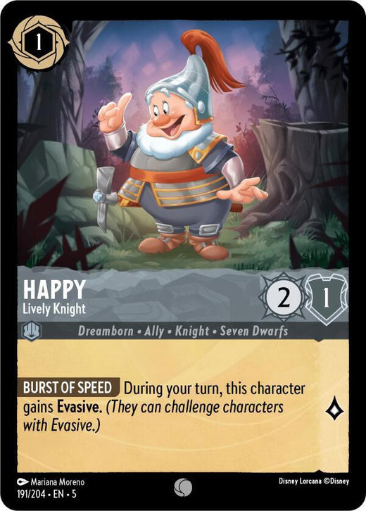 Happy - Lively Knight 191/204 Common