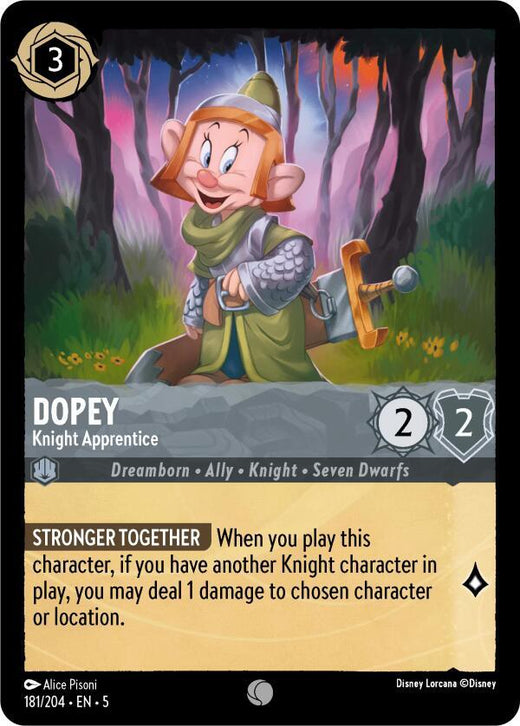 Dopey - Knight Apprentice 181/204 Common