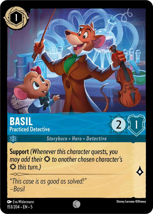 Basil - Practiced Detective 153/204 Common