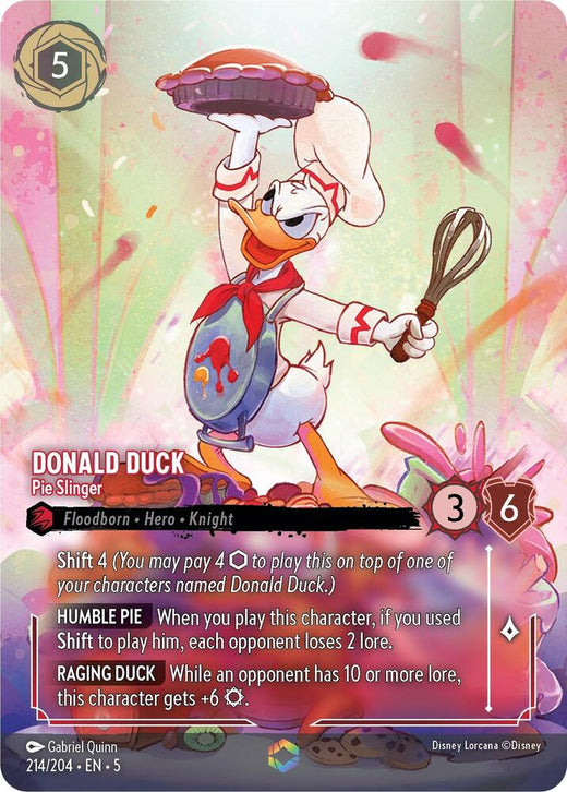 Donald Duck - Pie Slinger (Enchanted) 214/204 Enchanted Holofoil