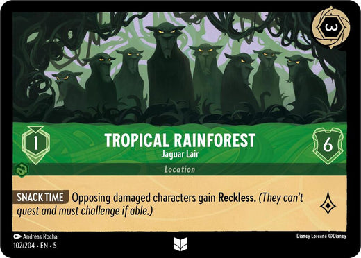 Tropical Rainforest - Jaguar Lair 102/204 Uncommon