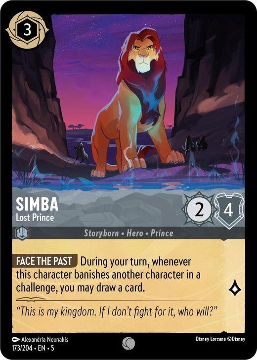 Simba - Lost Prince 173/204 Common