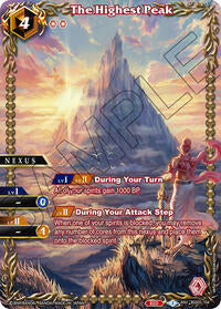 The Highest Peak (Box Topper) | Battle Spirits Saga Promo Cards | Anniversary Rare | Holofoil | #BSS05-104