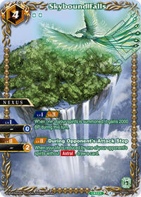 Skybound Falls (Box Topper) | Battle Spirits Saga Promo Cards | Anniversary Rare | Holofoil | #BSS05-112