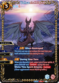 Volcanic Island (Box Topper) | Battle Spirits Saga Promo Cards | Anniversary Rare | Holofoil | #BSS05-115