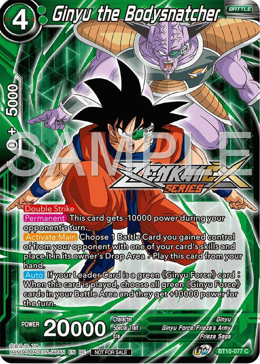 Ginyu the Bodysnatcher (Event Pack 15) BT10-077 Promo