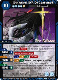 10th Angel -EVA-00 Consumed- | Collaboration Booster 01: Halo of Awakening Pre-Release Cards | Rare | Holofoil | #CB01-045