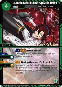 Mari Makinami Illustrious -Operation Yamato- | Collaboration Booster 01: Halo of Awakening Pre-Release Cards | Uncommon | Holofoil | #CB01-066
