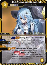 Rei Ayanami -Reunited- | Collaboration Booster 01: Halo of Awakening Pre-Release Cards | Rare | Unspecified | #CB01-065