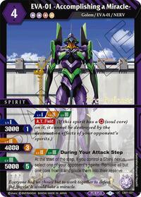 EVA-01 -Accomplishing a Miracle- | Collaboration Booster 01: Halo of Awakening Pre-Release Cards | Uncommon | Unspecified | #CB01-021