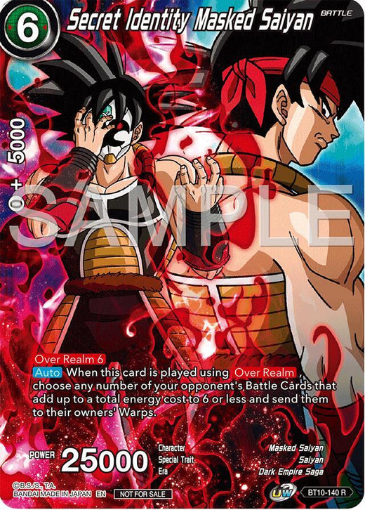 Secret Identity Masked Saiyan (Premium Alt-Art Card Set 2024 Vol.2) BT10-140 Promo Foil