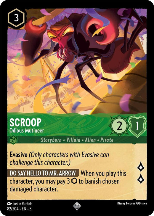Scroop - Odious Mutineer 82/204 Super Rare