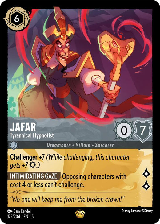 Jafar - Tyrannical Hypnotist 172/204 Legendary
