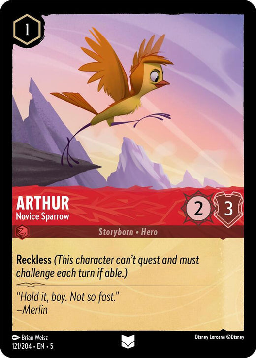 Arthur - Novice Sparrow 121/204 Uncommon