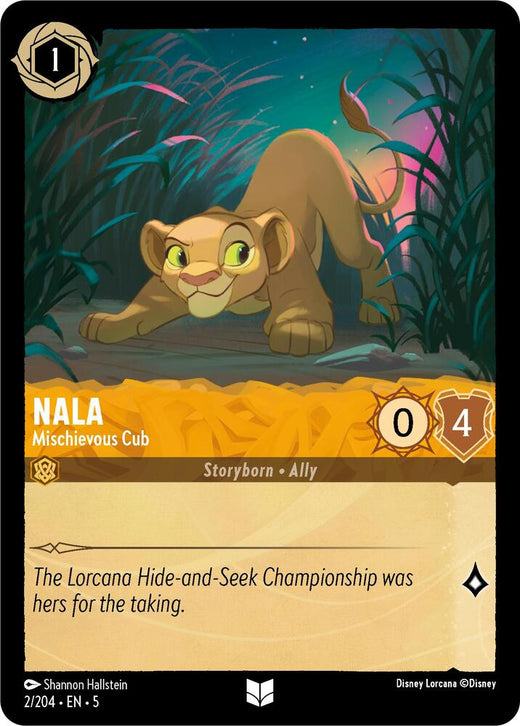 Nala - Mischievous Cub 2/204 Uncommon