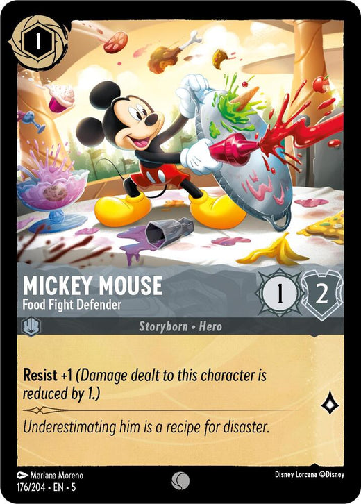Mickey Mouse - Food Fight Defender 176/204 Common