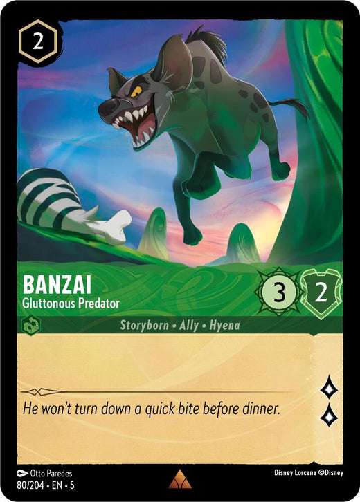 Banzai - Gluttonous Predator 80/204 Rare