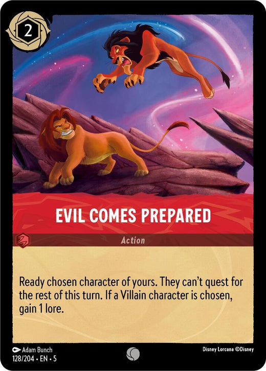 Evil Comes Prepared 128/204 Common
