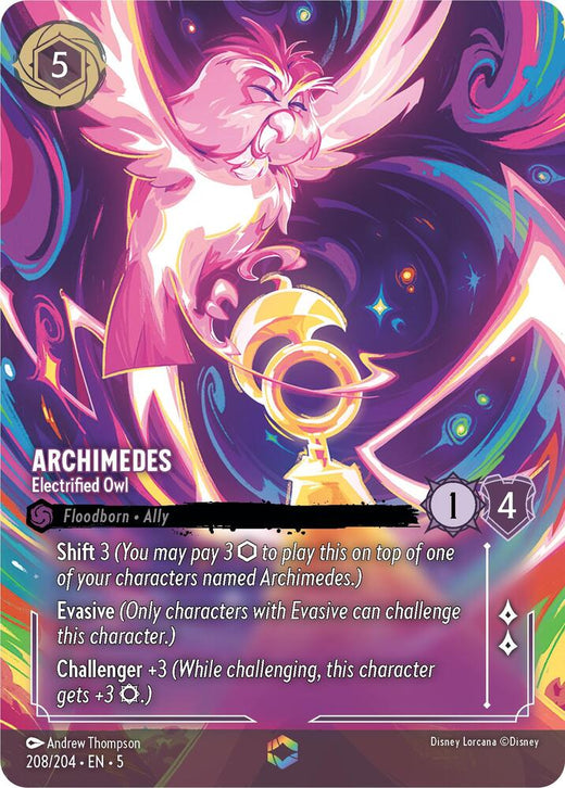 Archimedes - Electrified Owl (Enchanted) 208/204 Enchanted Holofoil