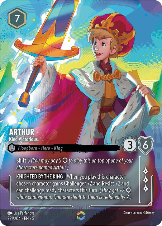 Arthur - King Victorious (Enchanted) 221/204 Enchanted Holofoil