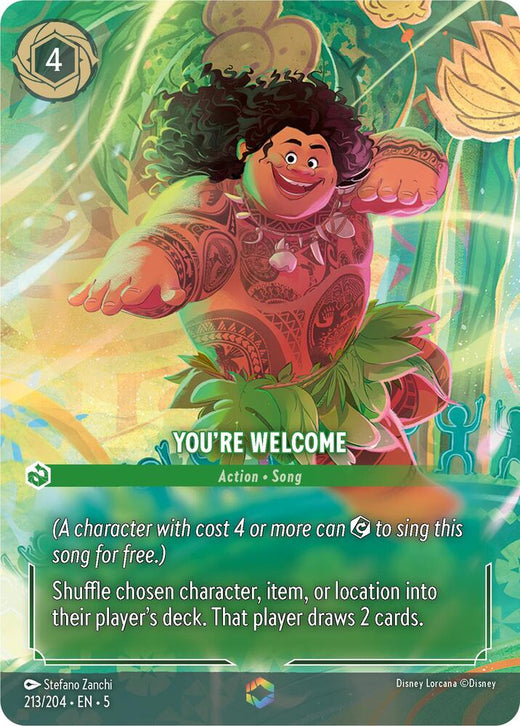 You're Welcome (Enchanted) 213/204 Enchanted Holofoil