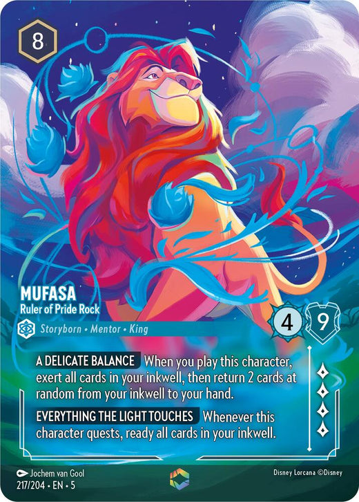 Mufasa - Ruler of Pride Rock (Enchanted) 217/204 Enchanted Holofoil