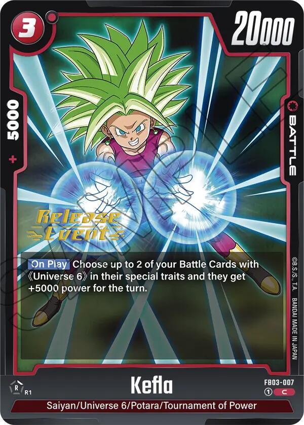 DBS Fusion World: Raging Roar Release Event Cards Singles