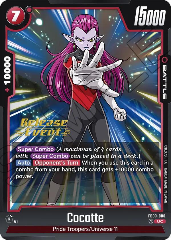 DBS Fusion World: Raging Roar Release Event Cards Singles
