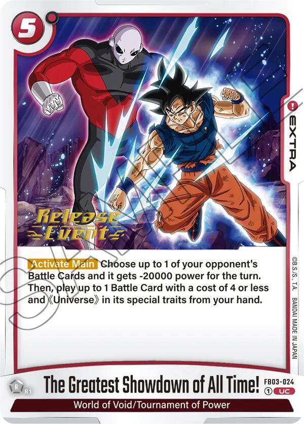 DBS Fusion World: Raging Roar Release Event Cards Singles