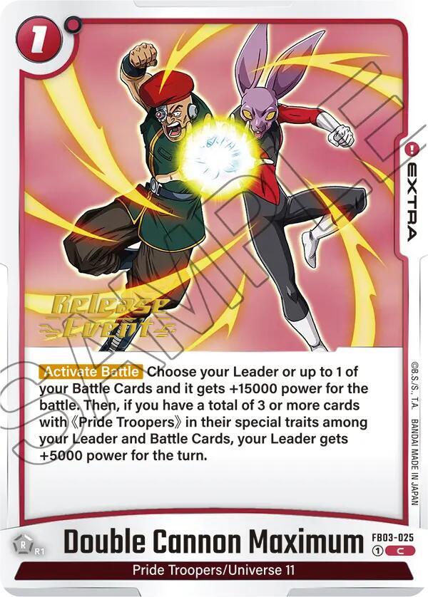 DBS Fusion World: Raging Roar Release Event Cards Singles