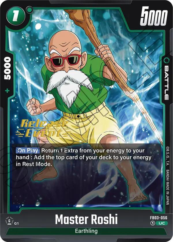 DBS Fusion World: Raging Roar Release Event Cards Singles
