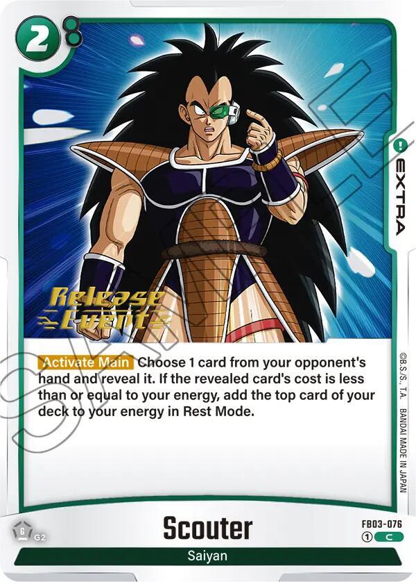 DBS Fusion World: Raging Roar Release Event Cards Singles