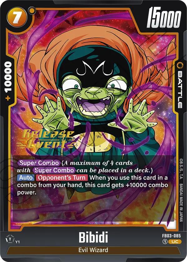 DBS Fusion World: Raging Roar Release Event Cards Singles