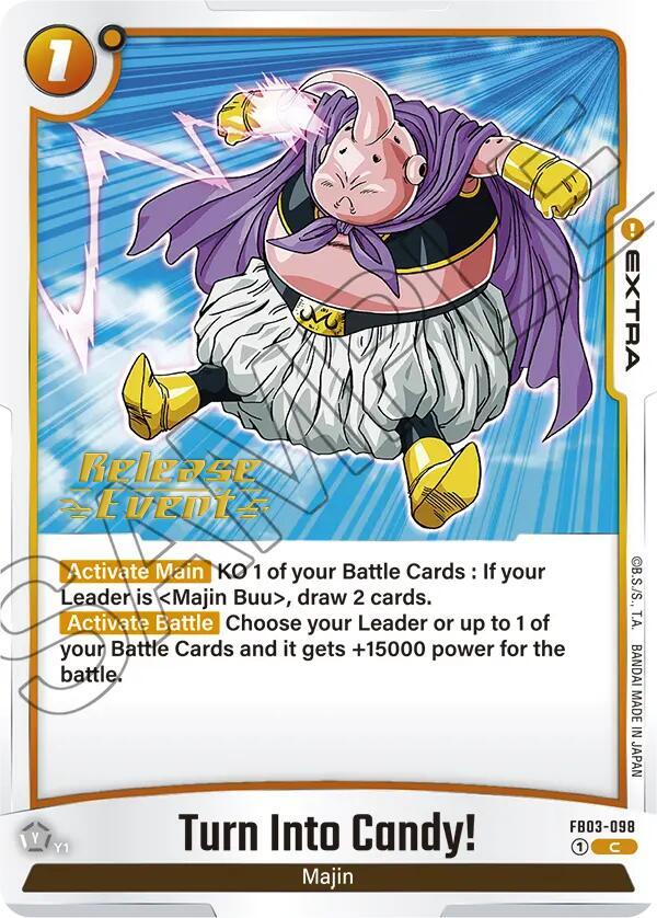 DBS Fusion World: Raging Roar Release Event Cards Singles
