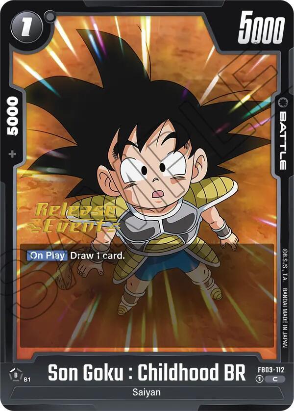 DBS Fusion World: Raging Roar Release Event Cards Singles