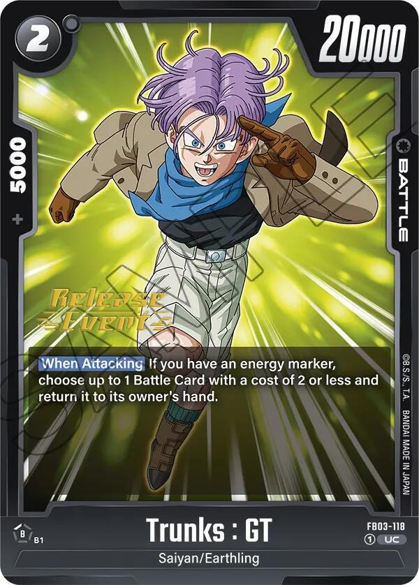 DBS Fusion World: Raging Roar Release Event Cards Singles