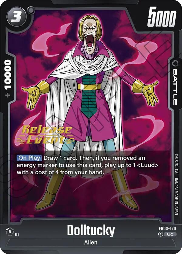 DBS Fusion World: Raging Roar Release Event Cards Singles