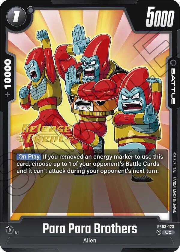 DBS Fusion World: Raging Roar Release Event Cards Singles